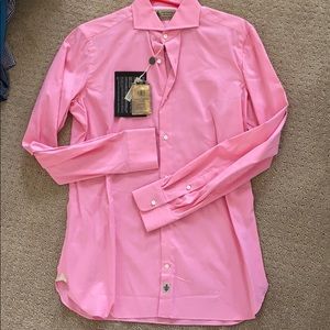 Luigi Borrelli dress shirt neck 15-3/4& chest 40